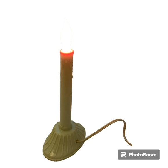 Vintage Electric Plug-In Drip Candolier Plastic Christmas Candle (Single) w/Bulb - Picture 13 of 16